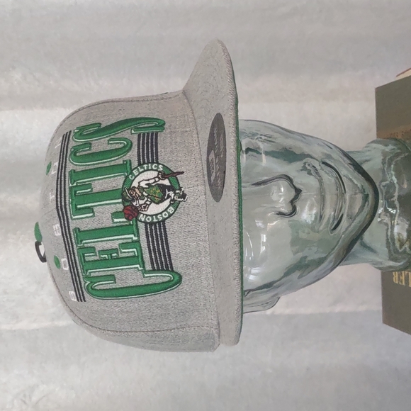 Boston Celtics gray Green Ultra game NBA baseball cap hat licensed New OSFA Rare